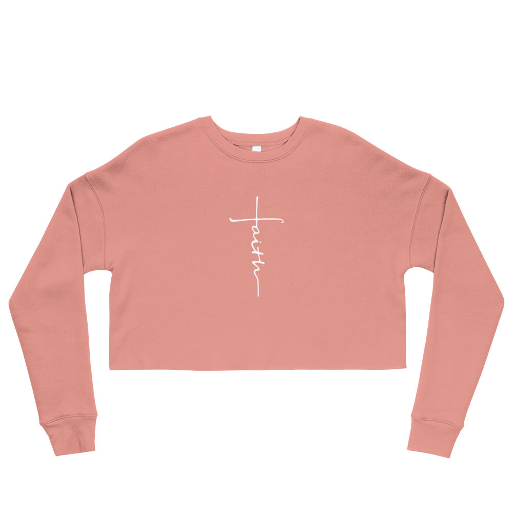 FAITH  Cross - Crop Sweatshirt