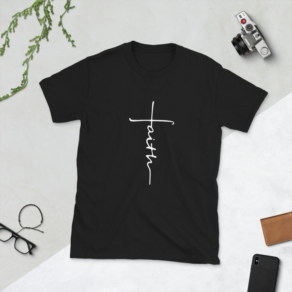 FAITH CROSS - Short-Sleeve Unisex T-Shirt