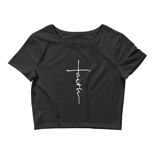 FAITH Cross - Women’s Crop Tee