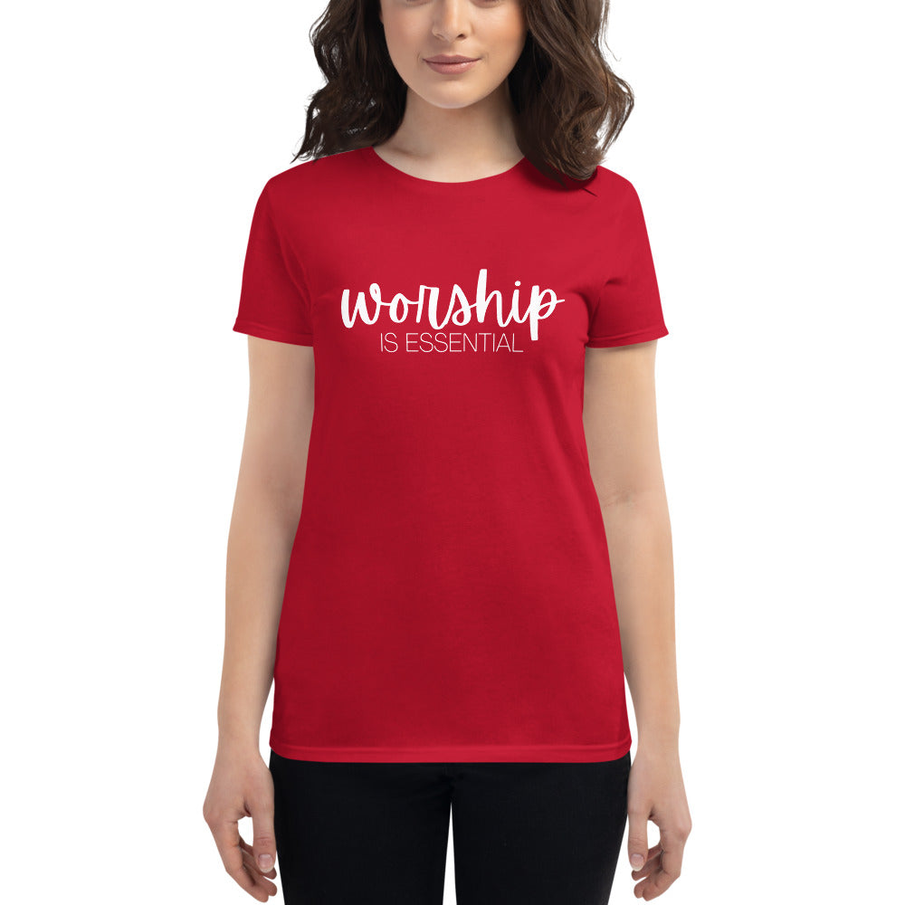 Worship is Essential - Women's short sleeve t-shirt