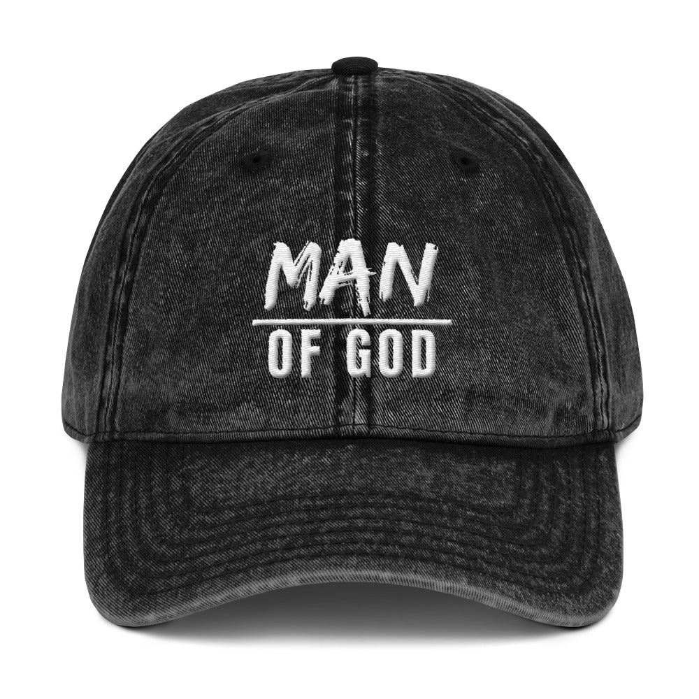 Man of God - Vintage Cotton Twill Cap