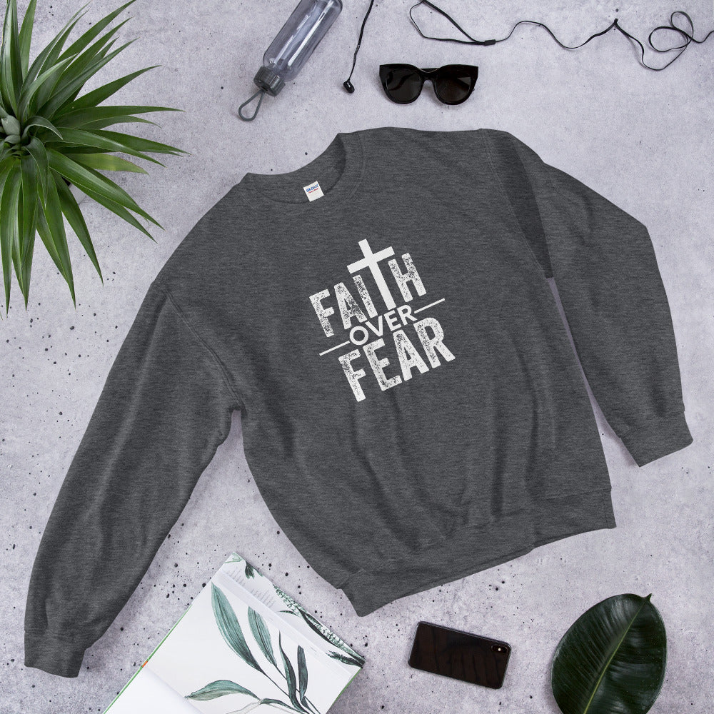 Faith Over Fear: Cozy and Comfortable Premium Sweatshirt  (Unisex)