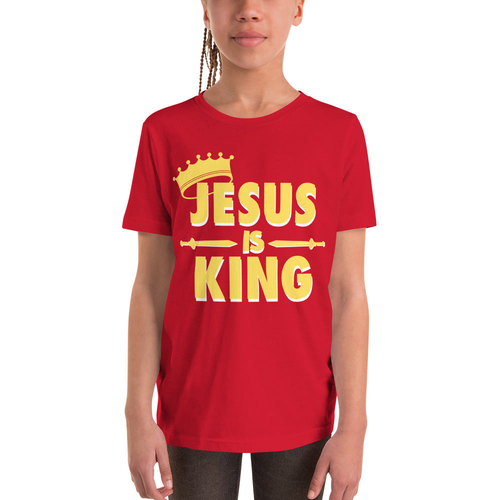 Jesus is KING - Youth Short Sleeve T-Shirt