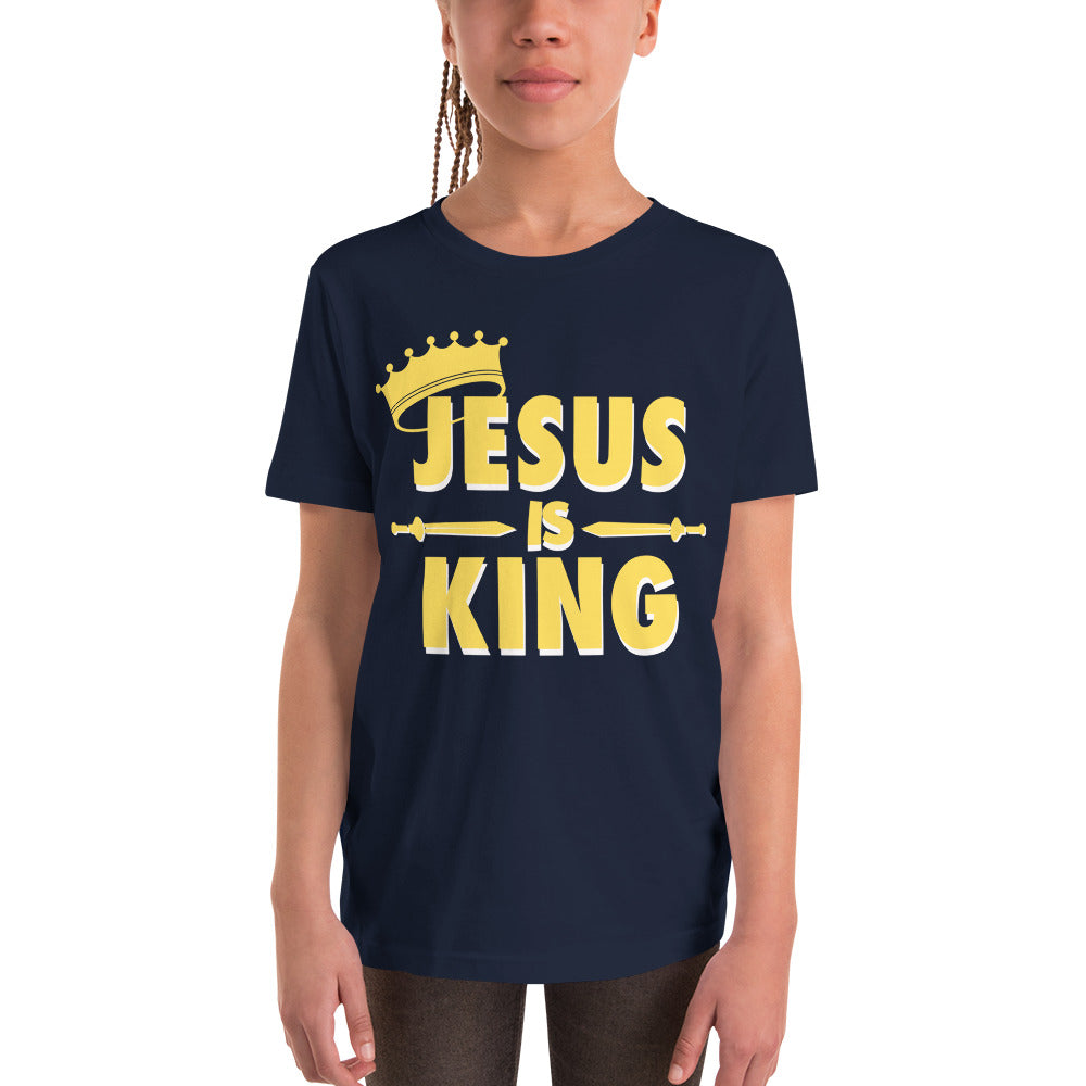 Jesus is KING - Youth Short Sleeve T-Shirt