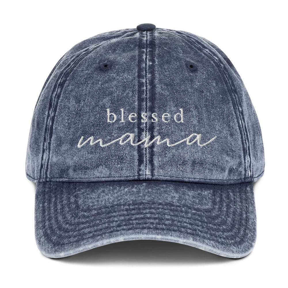 Blessed Mama 2.0 - Vintage Cotton Twill Cap