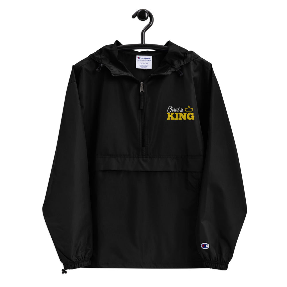 Christ is King - Embroidered Champion Packable Jacket