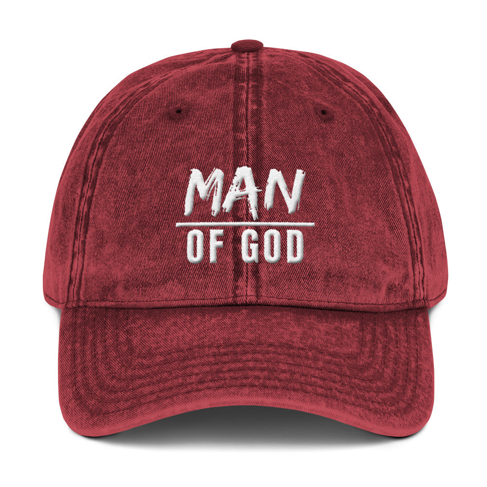 Man of God - Vintage Cotton Twill Cap