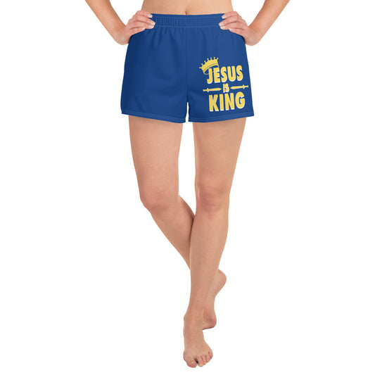 Jesus is KING - Women's Athletic Short Shorts