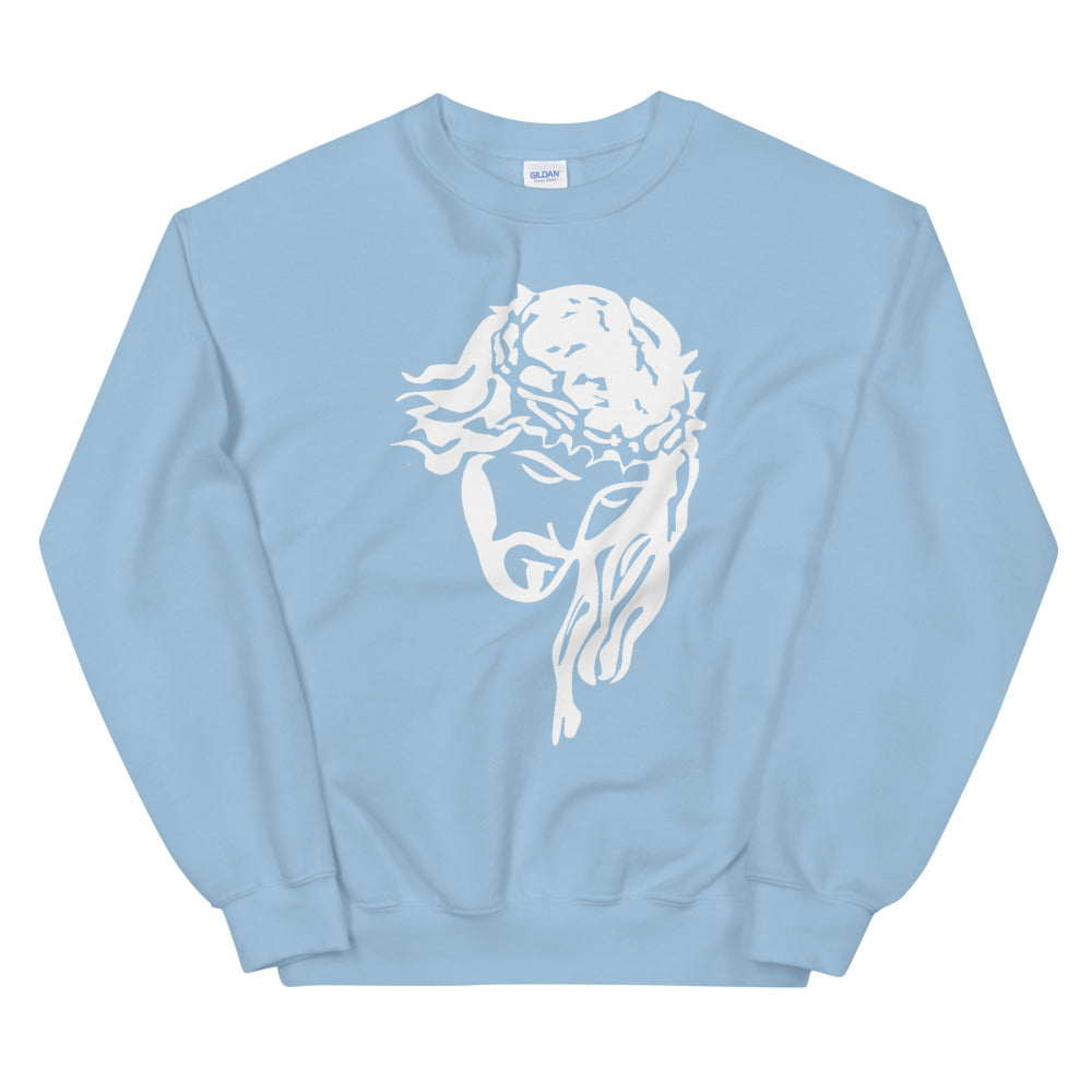 Jesus Crown - WHT - Unisex Sweatshirt