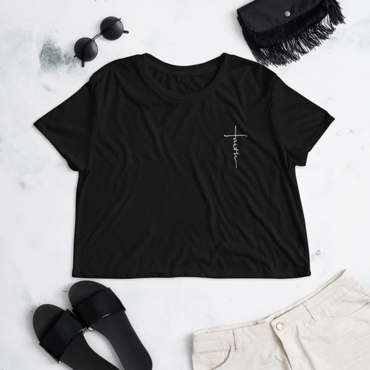 Faith Cross - Crop Tee