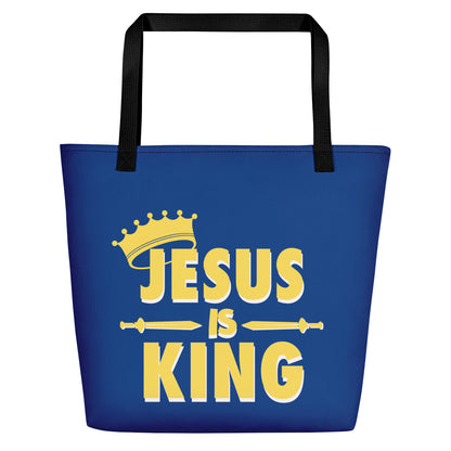 Jesus is KING - Beach Bag