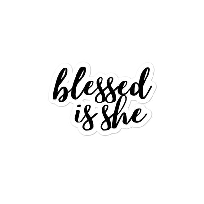 Blessed is She - Bubble-free stickers