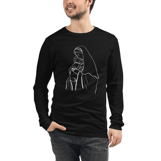 Mary & Baby Jesus - Ladies’ Long Sleeve T-Shirt