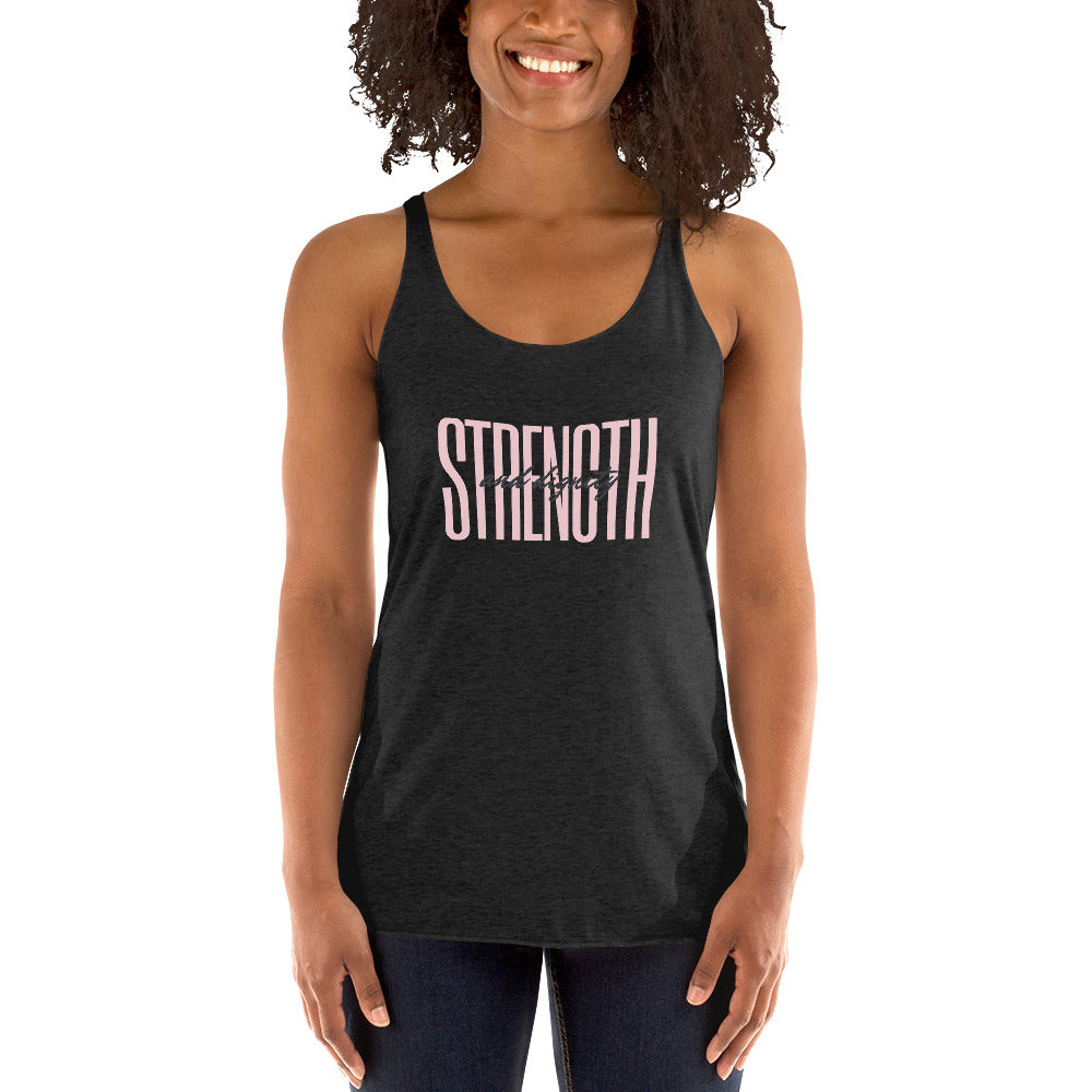 Strength and Dignity - Women's Racerback Tank