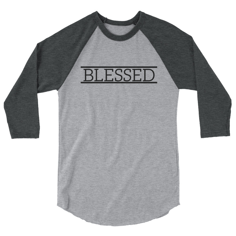 BLESSED - NEW - 3/4 sleeve raglan shirt