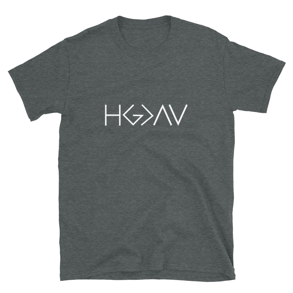 His Glory is Greater than the Highs and the Lows - Short-Sleeve Unisex T-Shirt