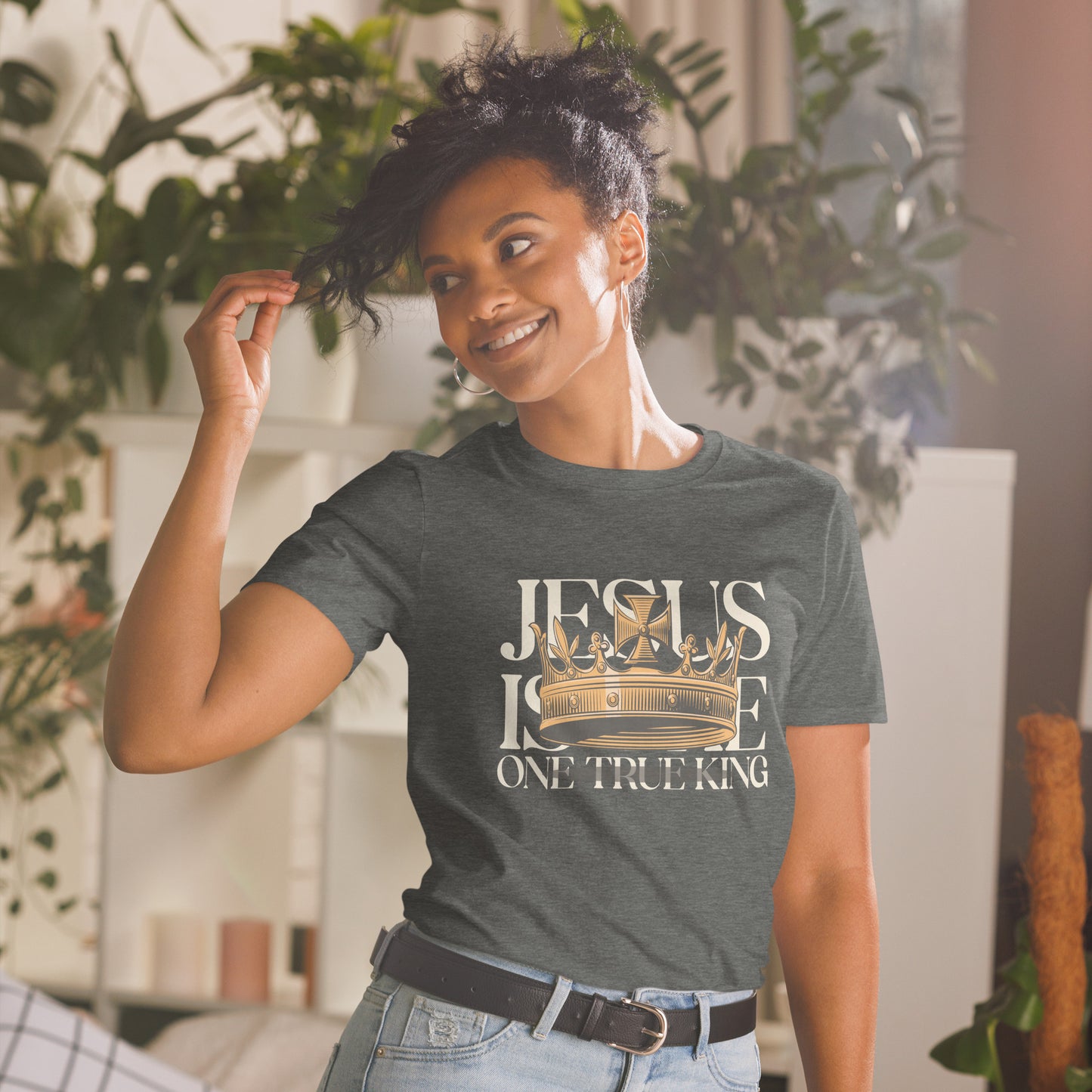 Jesus is the one True King - Short-Sleeve Unisex T-Shirt