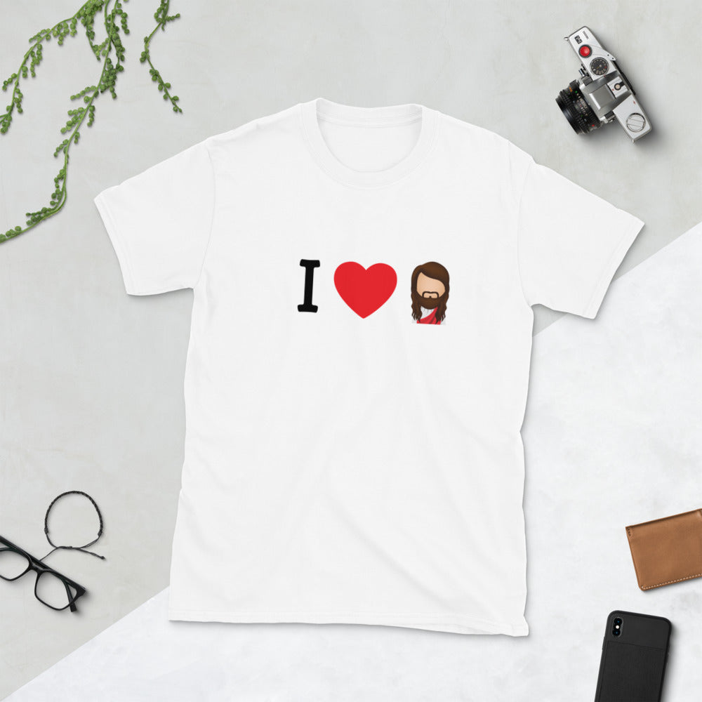 I <3 Love Jesus! - Short-Sleeve Unisex T-Shirt
