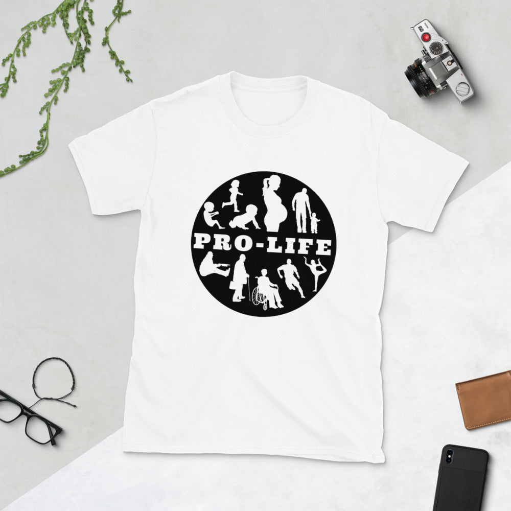 Prolife - All Life - WHT/GRY Short-Sleeve Unisex T-Shirt