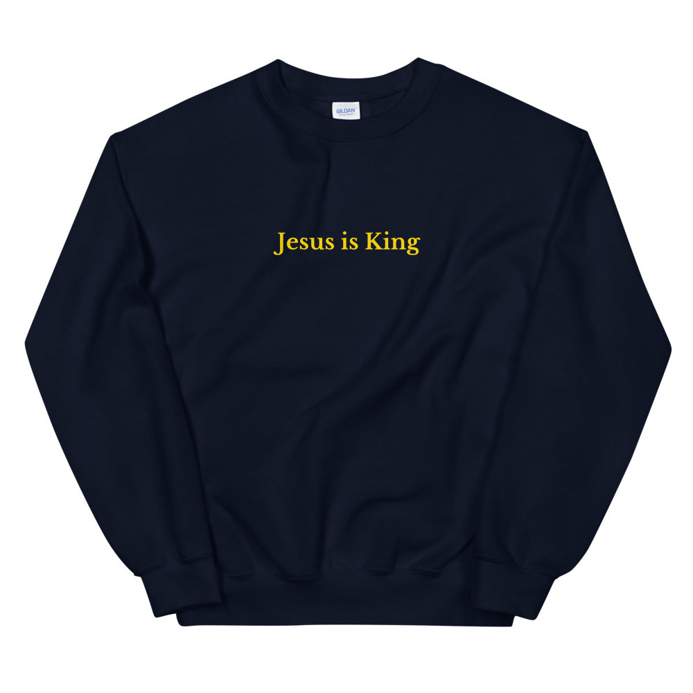 Jesus is King - Yellow - Unisex Sweatshirt