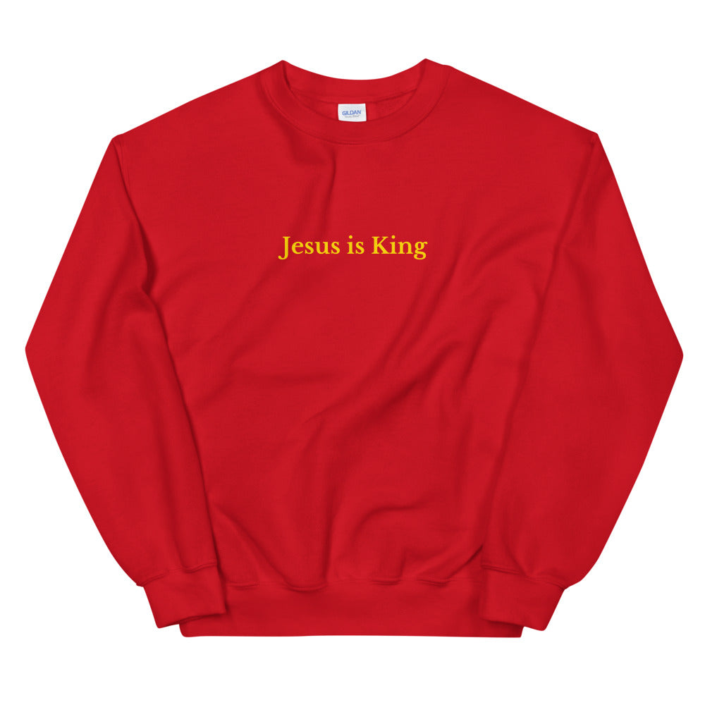 Jesus is King - Yellow - Unisex Sweatshirt