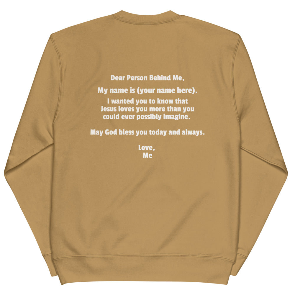 JESUS LOVES YOU, I DO TOO, Unisex french terry sweatshirt