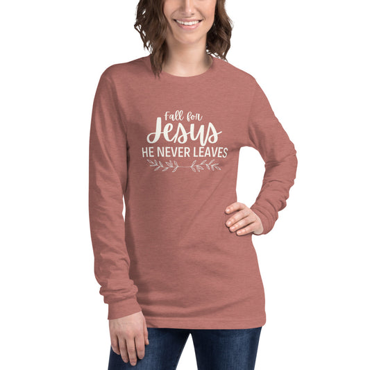 Fall for Jesus 1 - Unisex Long Sleeve Tee