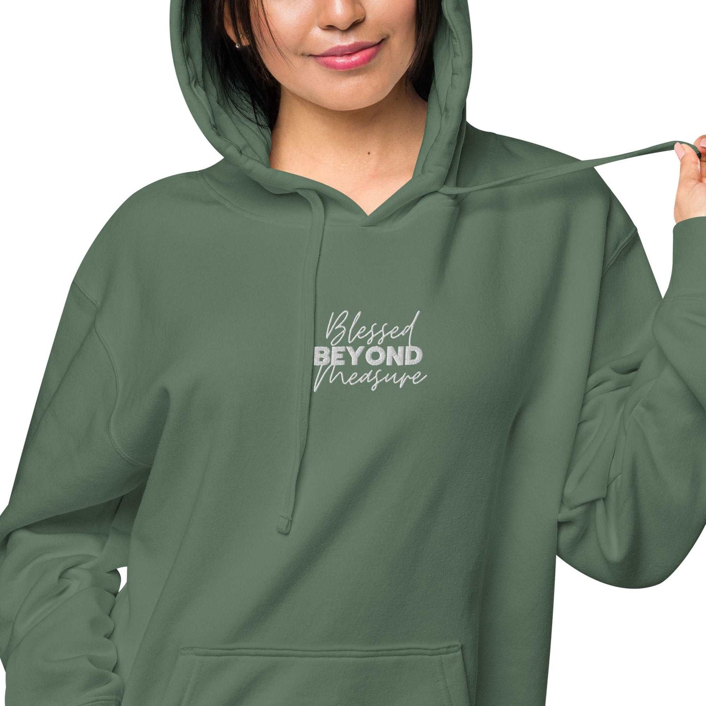 Blessed Beyond Measure - Unisex pigment-dyed hoodie