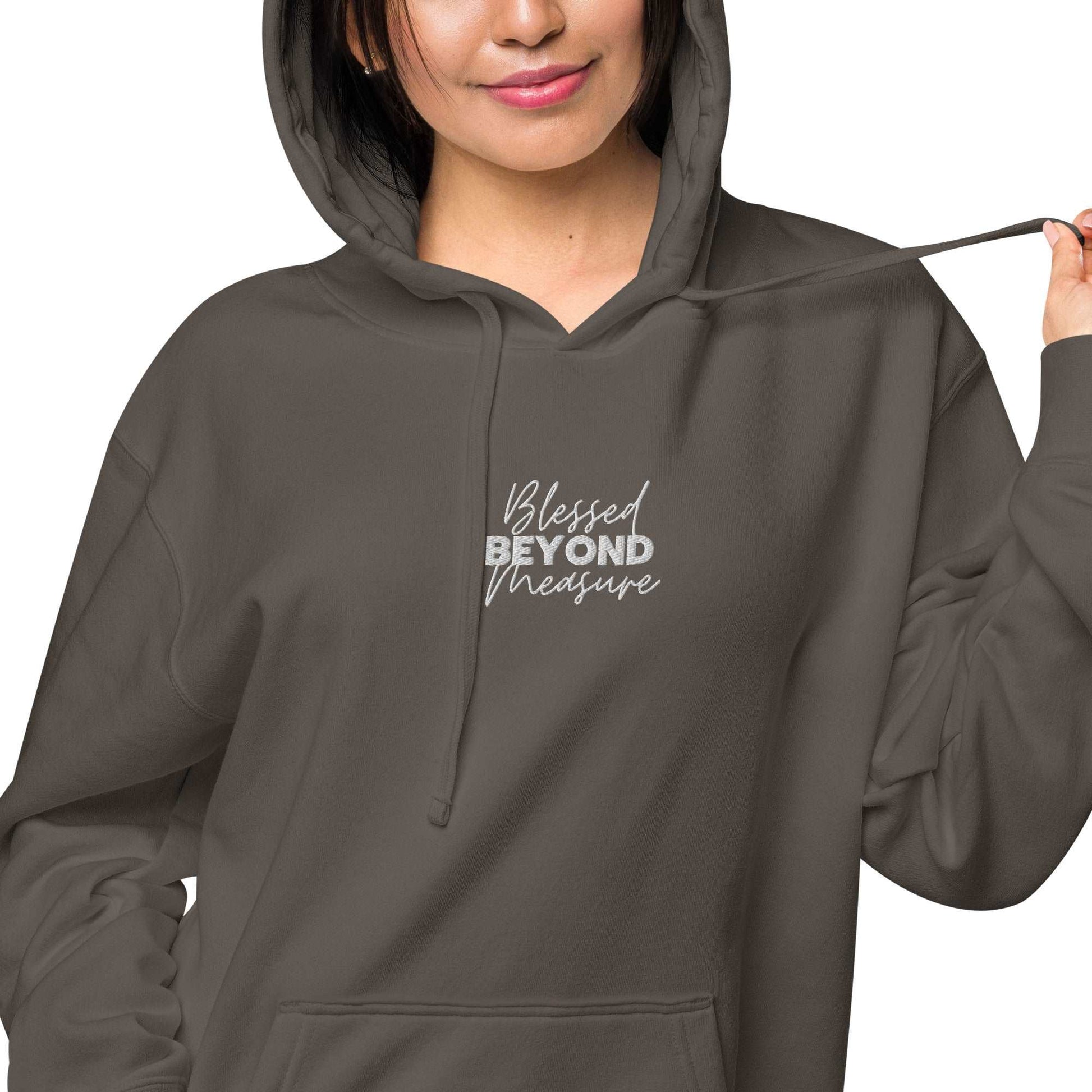 Blessed Beyond Measure - Unisex pigment-dyed hoodie