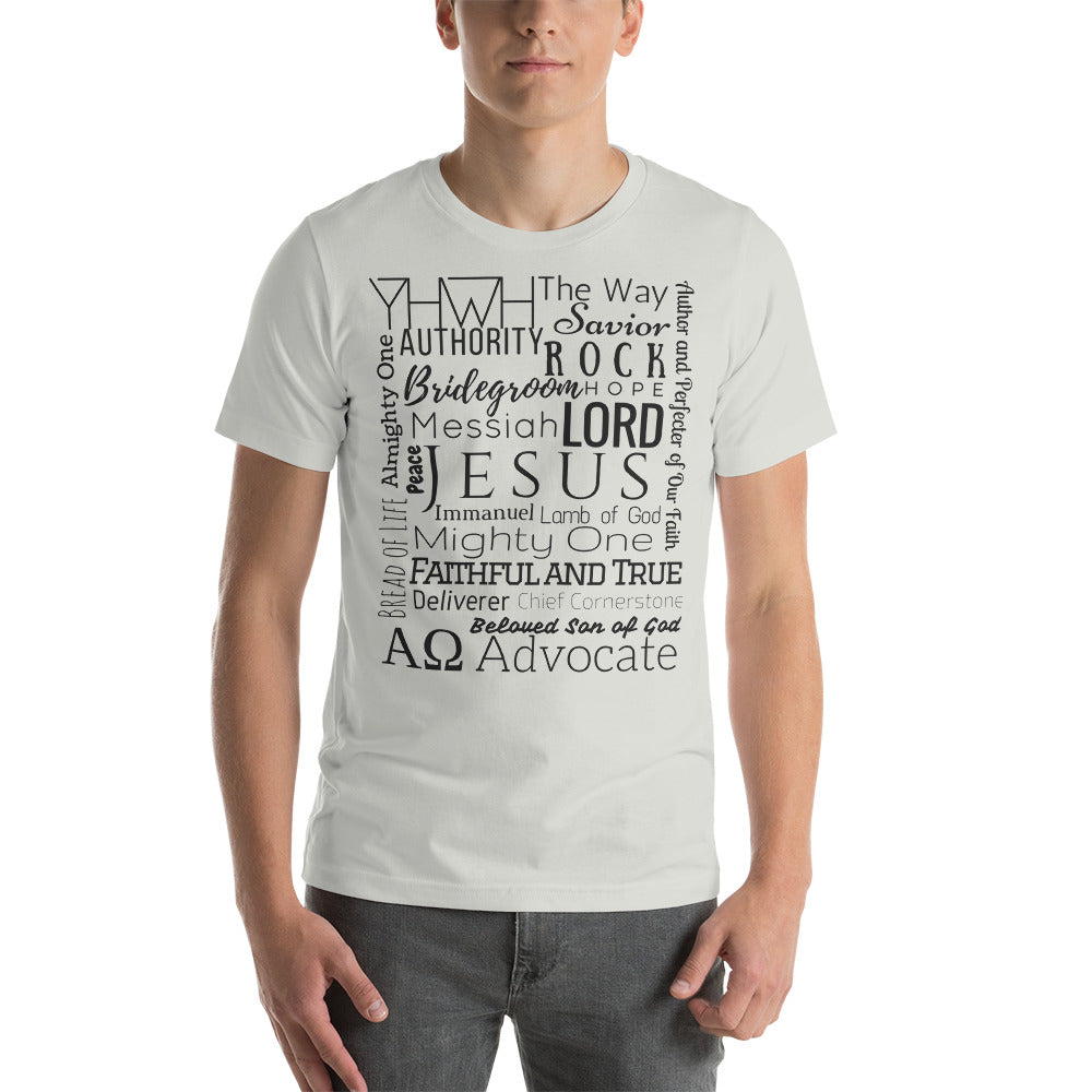 Jesus Name - Colors - Short-Sleeve Unisex T-Shirt