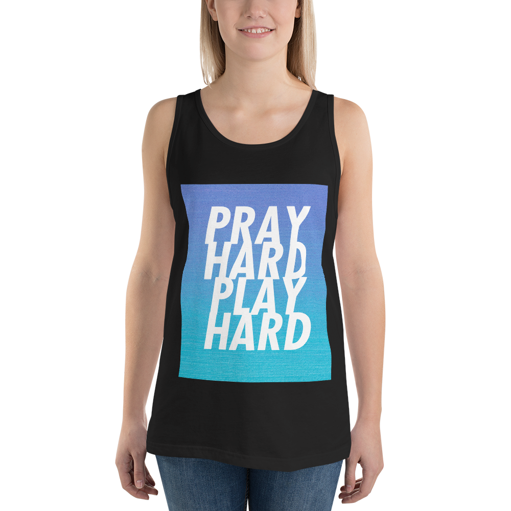 Pray Hard, Play Hard - Unisex Tank Top