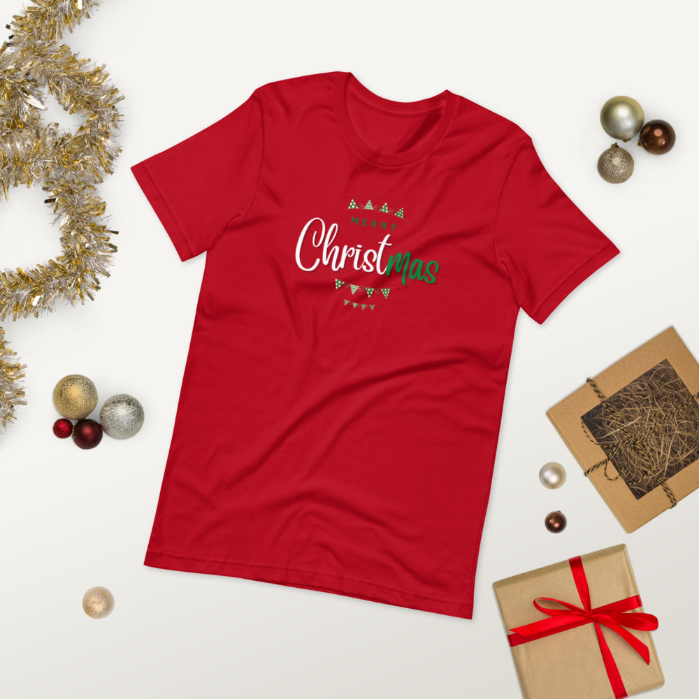 Merry Christmas - Red - Short-Sleeve Unisex T-Shirt