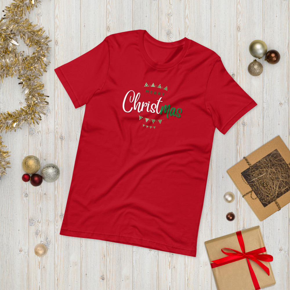 Merry Christmas - Red - Short-Sleeve Unisex T-Shirt