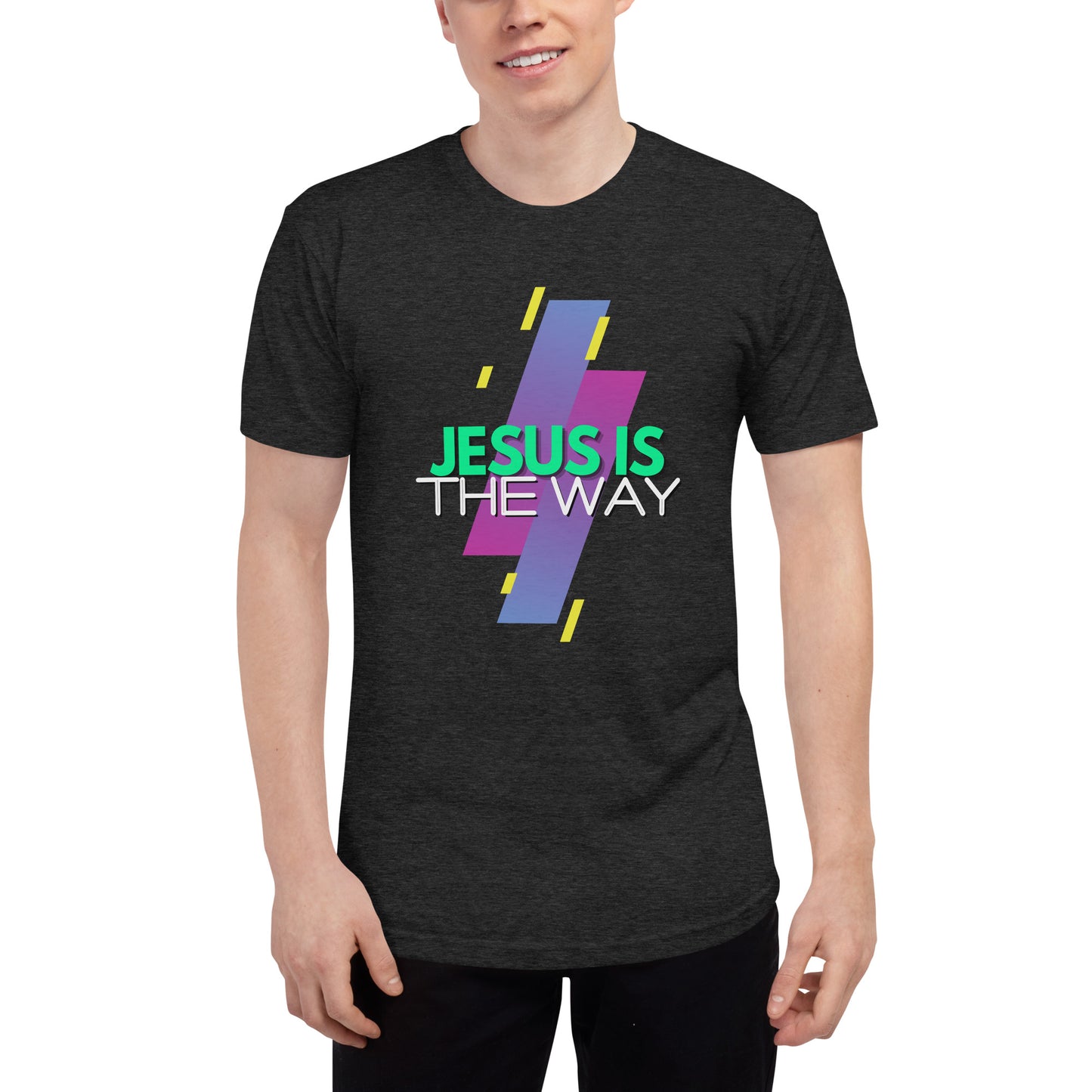 Jesus is THE WAY - Unisex Tri-Blend Track Shirt