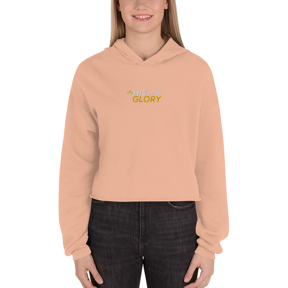 His Glory 3.0 - NEW - Embroidery - Crop Hoodie