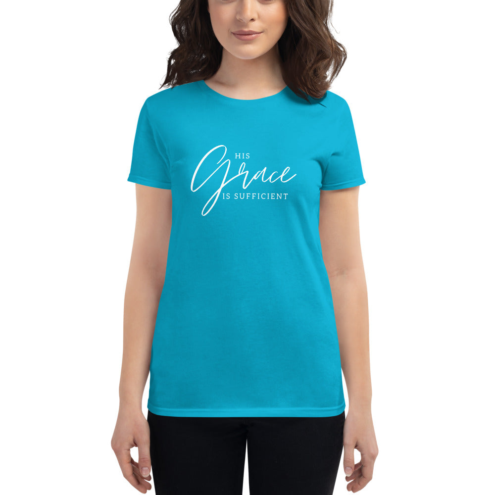 His Grace is Sufficient - Women's short sleeve t-shirt