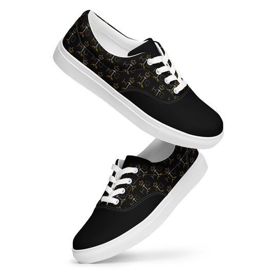 His Glory - Logo - Women’s lace-up canvas shoes