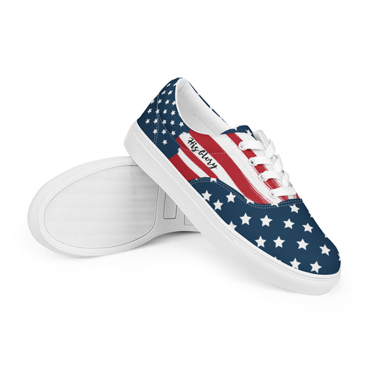 USA - His Glory - Women’s lace-up canvas shoes
