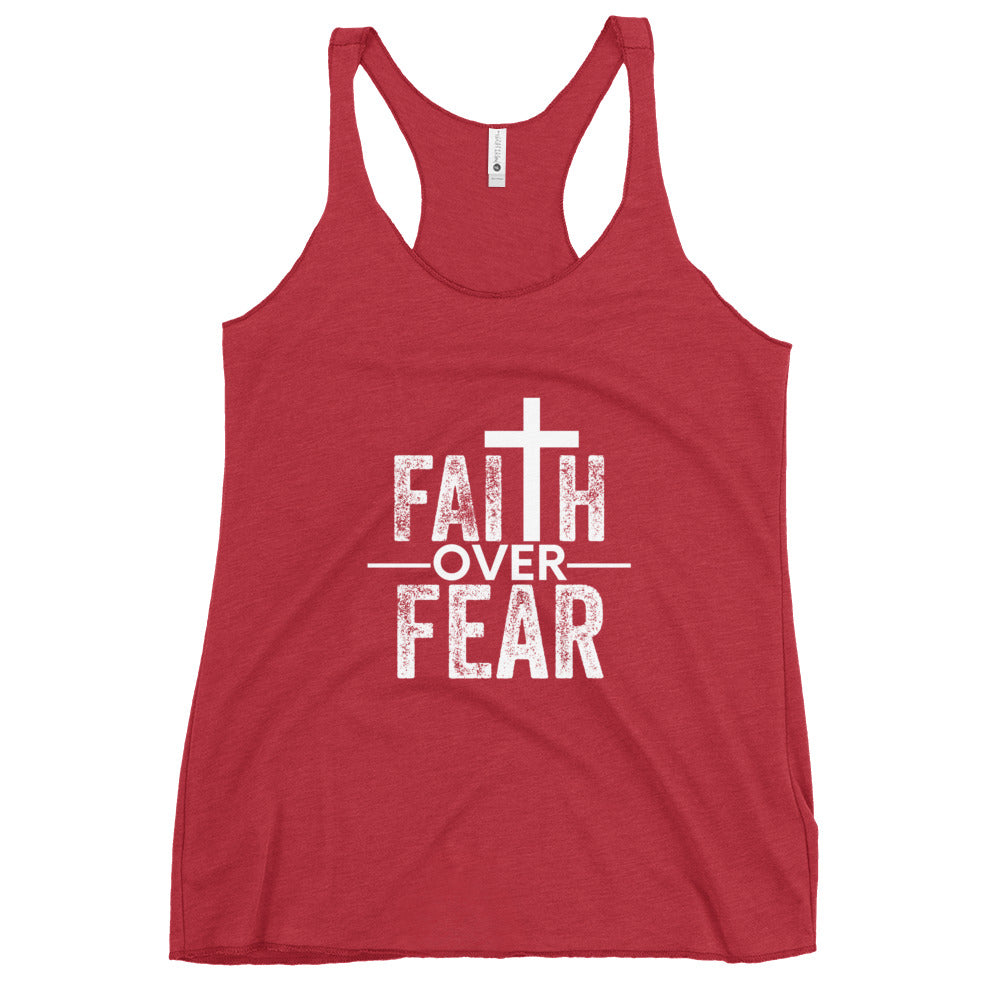 FAITH over FEAR - Women's Racerback Tank