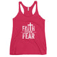 FAITH over FEAR - Women's Racerback Tank