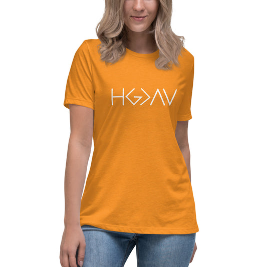 His Glory is Greater than the Highs and the Lows - Women's Relaxed T-Shirt