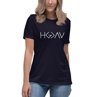 His Glory is Greater than the Highs and the Lows - Women's Relaxed T-Shirt