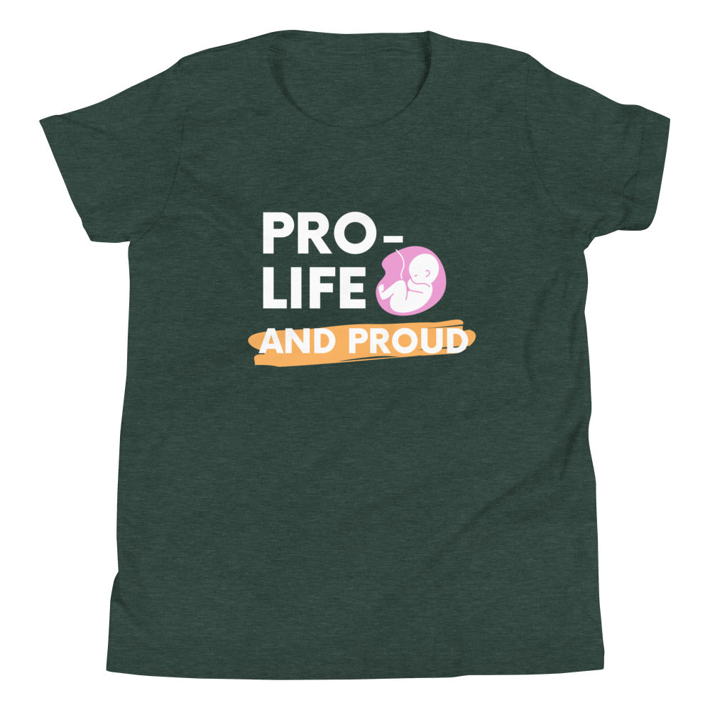 ProLife and Proud Fetus - Youth Short Sleeve T-Shirt